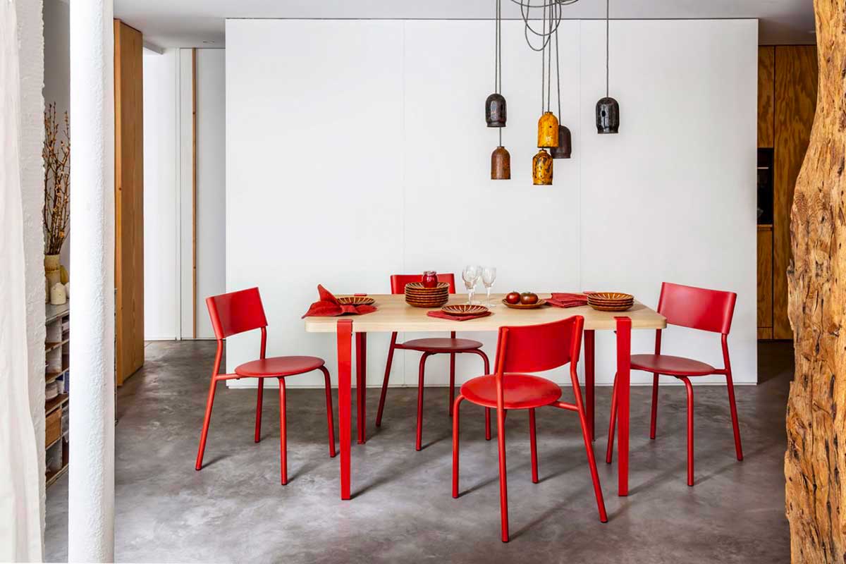 Pieds de table design en métal